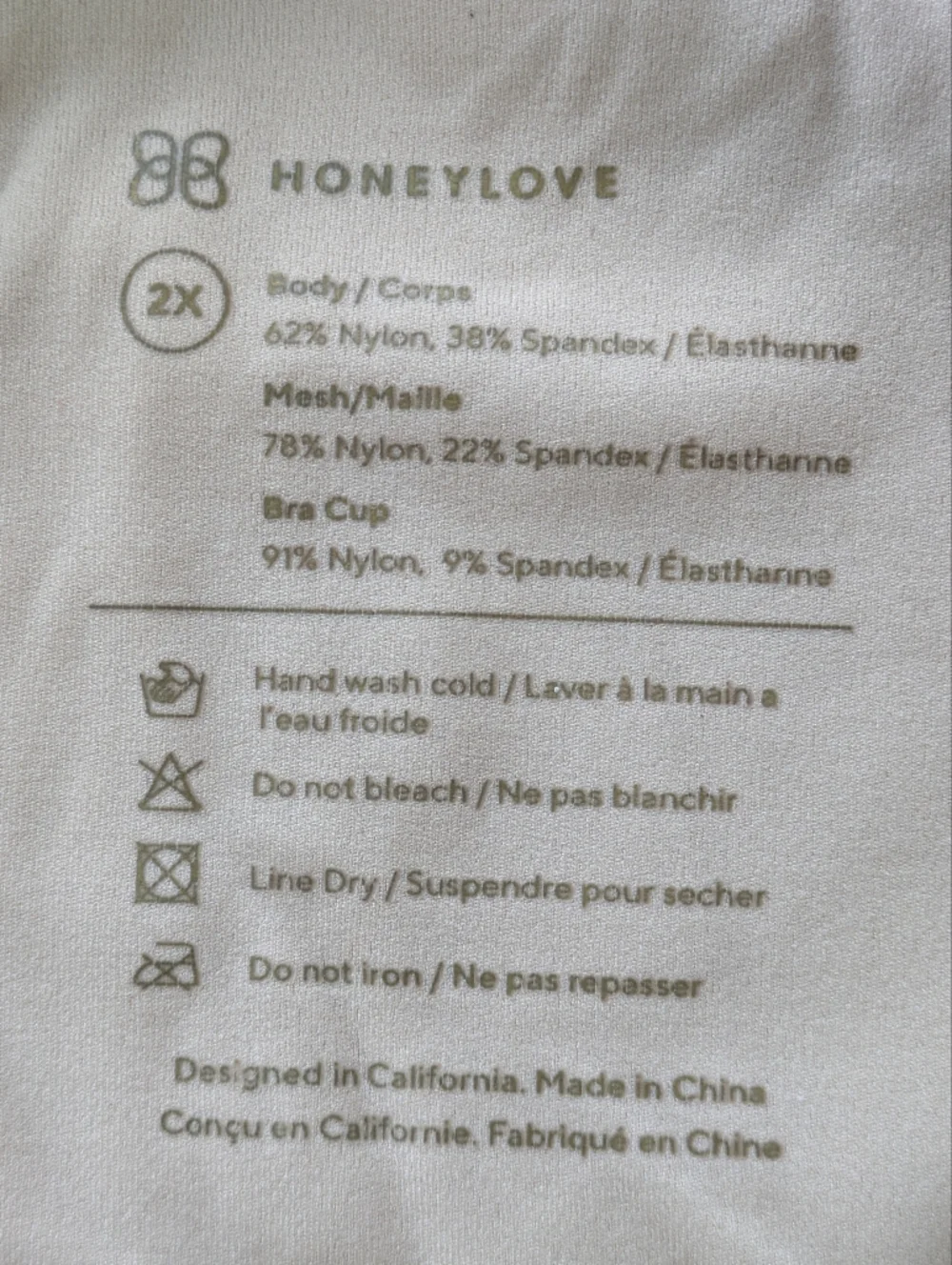 Honeylove LiftWear Tank Shapewear Sand 2X